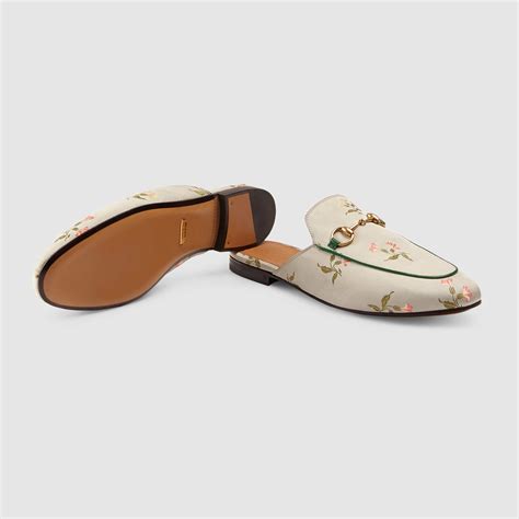 gucci floral princetown mules|mules princetown Gucci occasion.